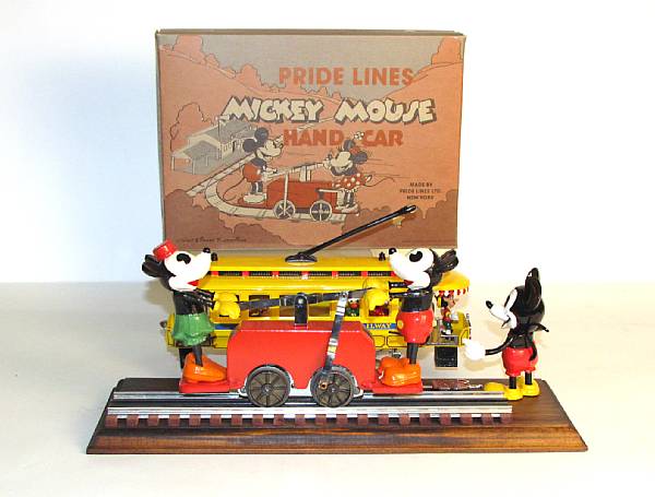 Appraisal: Pride Line's Disney Trains A boxed Mickey Minnie handcar with