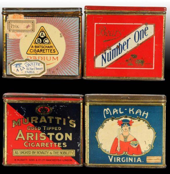 Appraisal: Lot of Cigarette Tins Description Radium tin from Paris solid