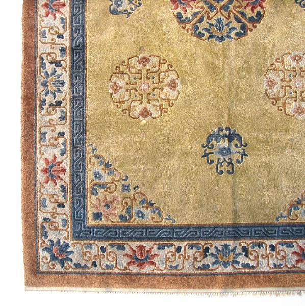 Appraisal: A pair of Chinese silk carpets size of first approximately