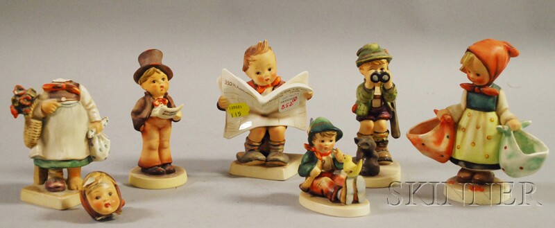 Appraisal: Six Hummel Ceramic Figures c -