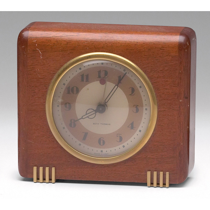 Appraisal: Seth Thomas Echo- E clock art deco design in wood