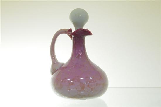 Appraisal: NEW ENGLAND AGATA CRUET Stoppered cruet with a nicely mottled