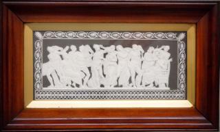 Appraisal: Wedgwood Jasperware Achilles plaque A th century Wedgwood Black Jasperware