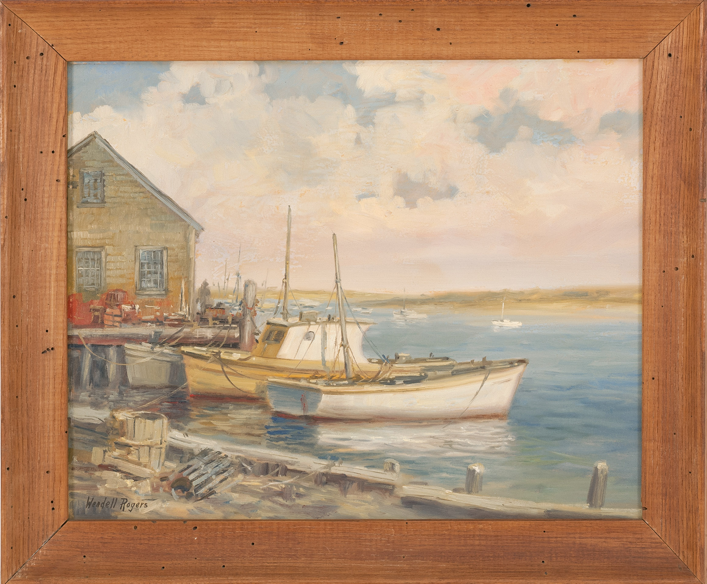 Appraisal: WENDELL M ROGERSAmerican - Boats on Aunt Lydia's Cove Chatham