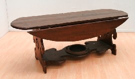 Appraisal: A Baroque oak dropside dining table