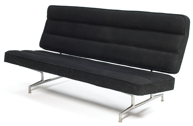 Appraisal: Charles and Ray Eames Aluminum Group sofa by Herman Miller