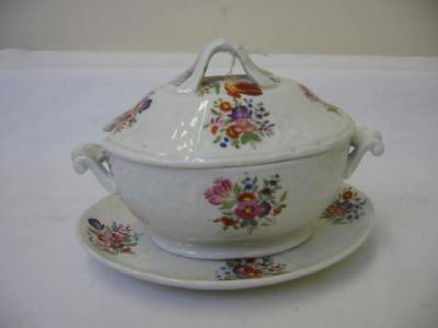 Appraisal: A COALPORT PORCELAIN TUREEN ON STAND of oval form with