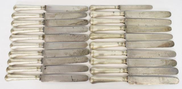 Appraisal: lot of French Christofle silver plate hollow-handle knives including knives