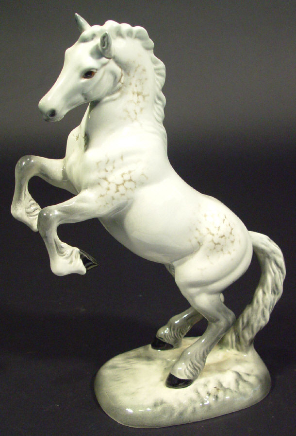 Appraisal: Beswick prancing horse hand painted in dappled grey printed factory