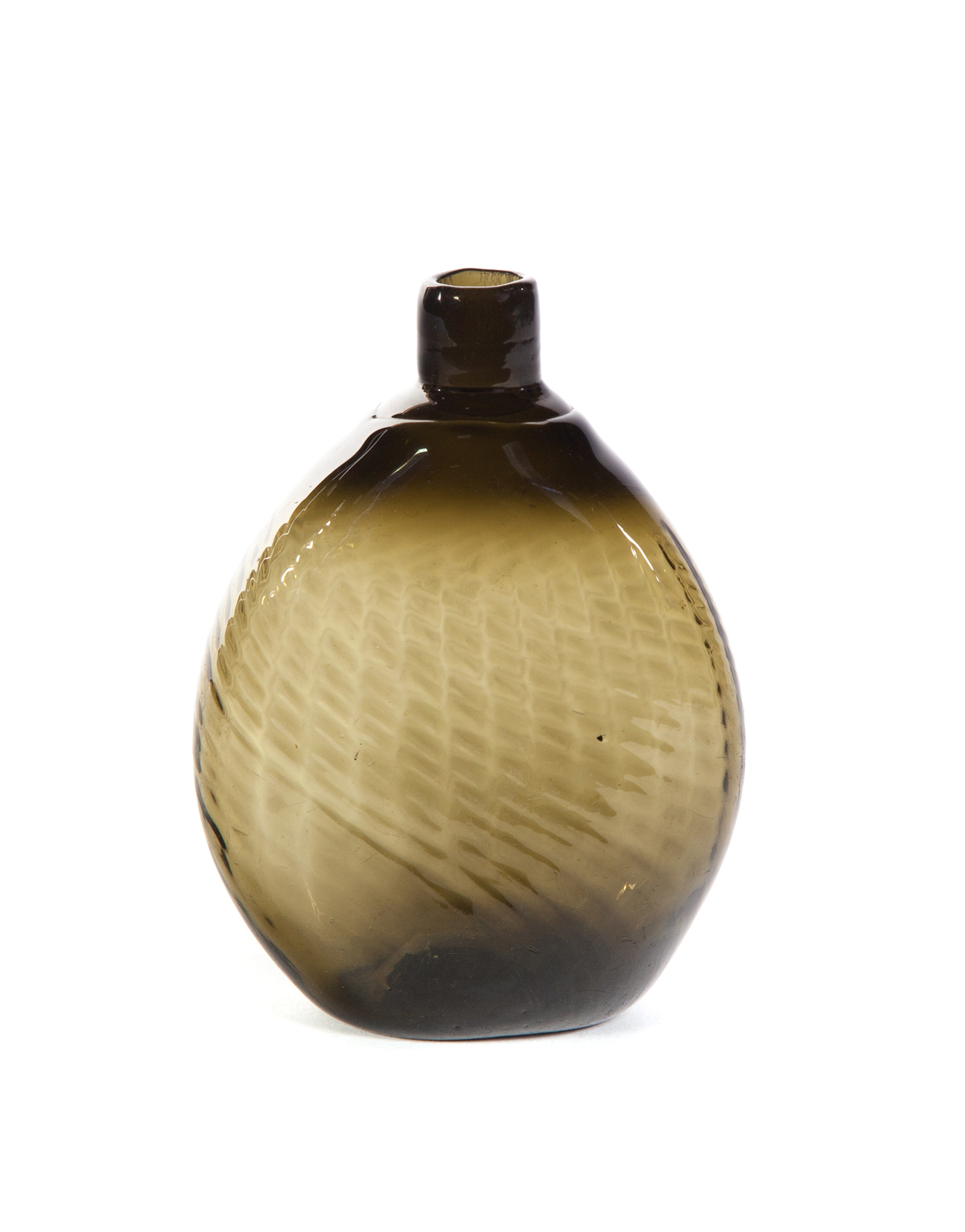 Appraisal: AMERICAN BLOWN GLASS PITKIN First half- th century Olive green