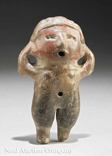 Appraisal: A Tlatilco Polished Pottery Figure c BC - AD modeled