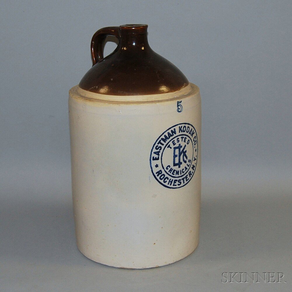 Appraisal: EASTMAN KODAK CO CHEMICALS ROCHESTER N Y Stoneware Jug five-gallon