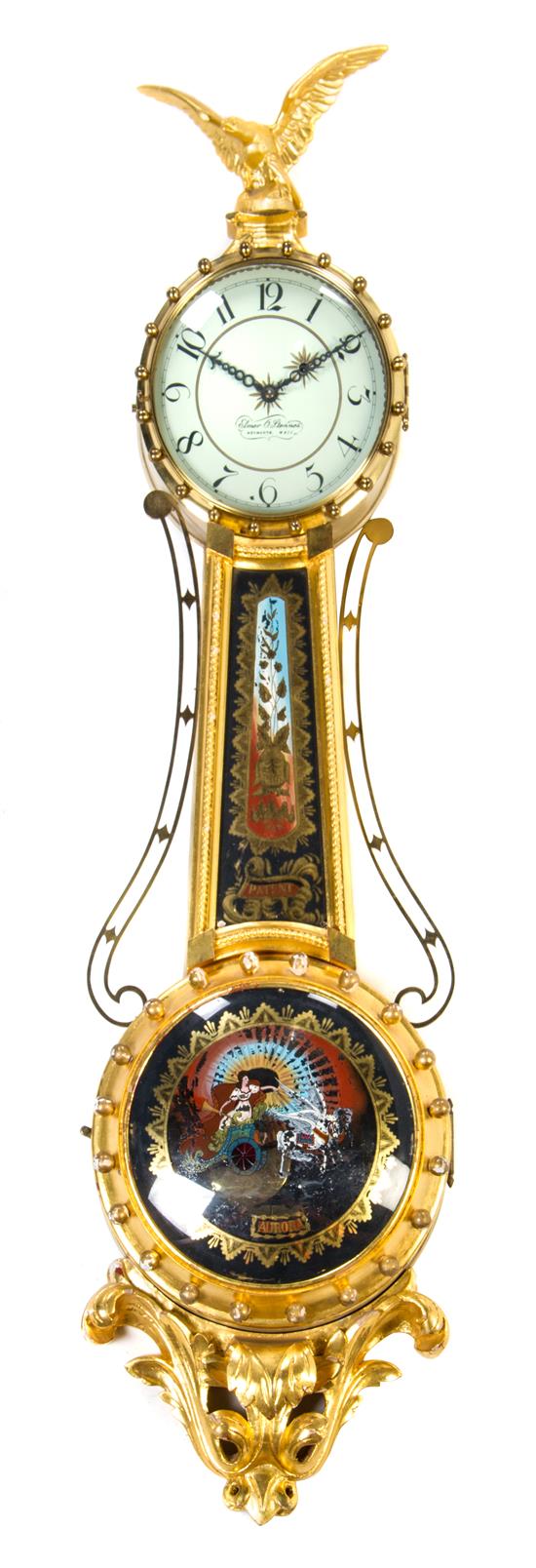 Appraisal: Sale Lot A Federal Style Giltwood Banjo Clock elmer o