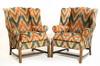 Appraisal: PAIR OF WING CHAIRS - Custom made by Frederick Edward