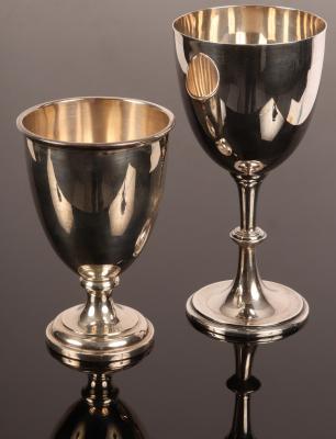 Appraisal: A silver goblet VB S Birmingham with repair to the