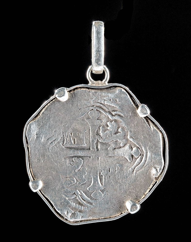 Appraisal: Spanish Philip II Reales Silver Coin Pendant Spanish Empire Philip