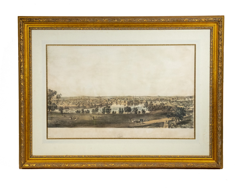 Appraisal: MONUMENTAL VIEW OF LOWELL MASSACHUSETTS BY BACHELDER Lowell Massachuetts To