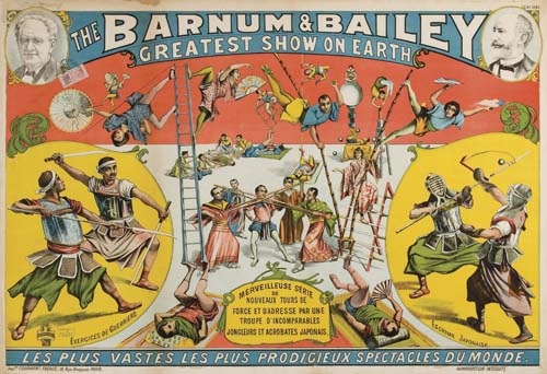 Appraisal: ANONYMOUS BARNUM BAILEY TROUPE D'INCOMPARABLES JONGLEURS ET ACROBATES JAPONAIS x