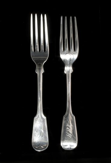 Appraisal: Pair of American Sterling Silver Dinner Forks third quarter th