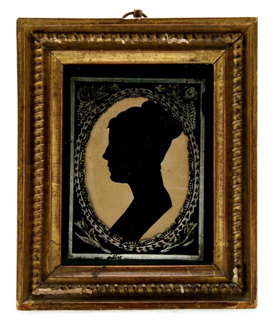 Appraisal: Silhouette of a Lady Attributed to Beache Ames circa set