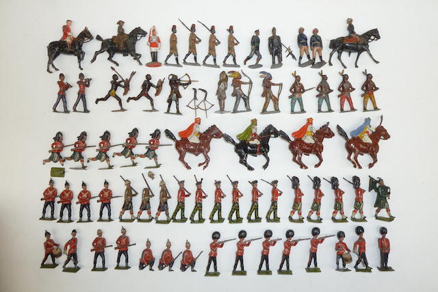 Appraisal: Britains hollowcast Toy Soldiers set Tournament VG-G one lance damaged