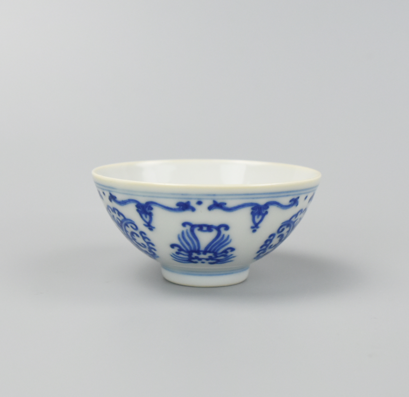 Appraisal: CHINESE BLUE AND WHITE CUP W YONGZHENG MARK A blue