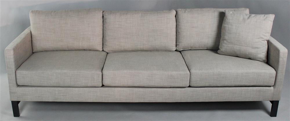 Appraisal: NEW CALVIN KLEIN BAYARD THREE SEATER SOFA contemporary styling with