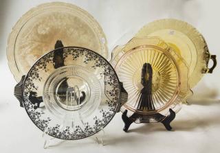 Appraisal: Glass Plates Assorted - Largest Diameter