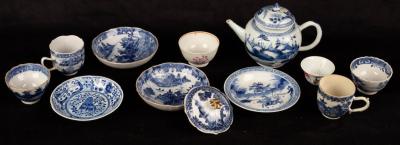 Appraisal: A group of Chinese blue and white porcelain Qing dynasty