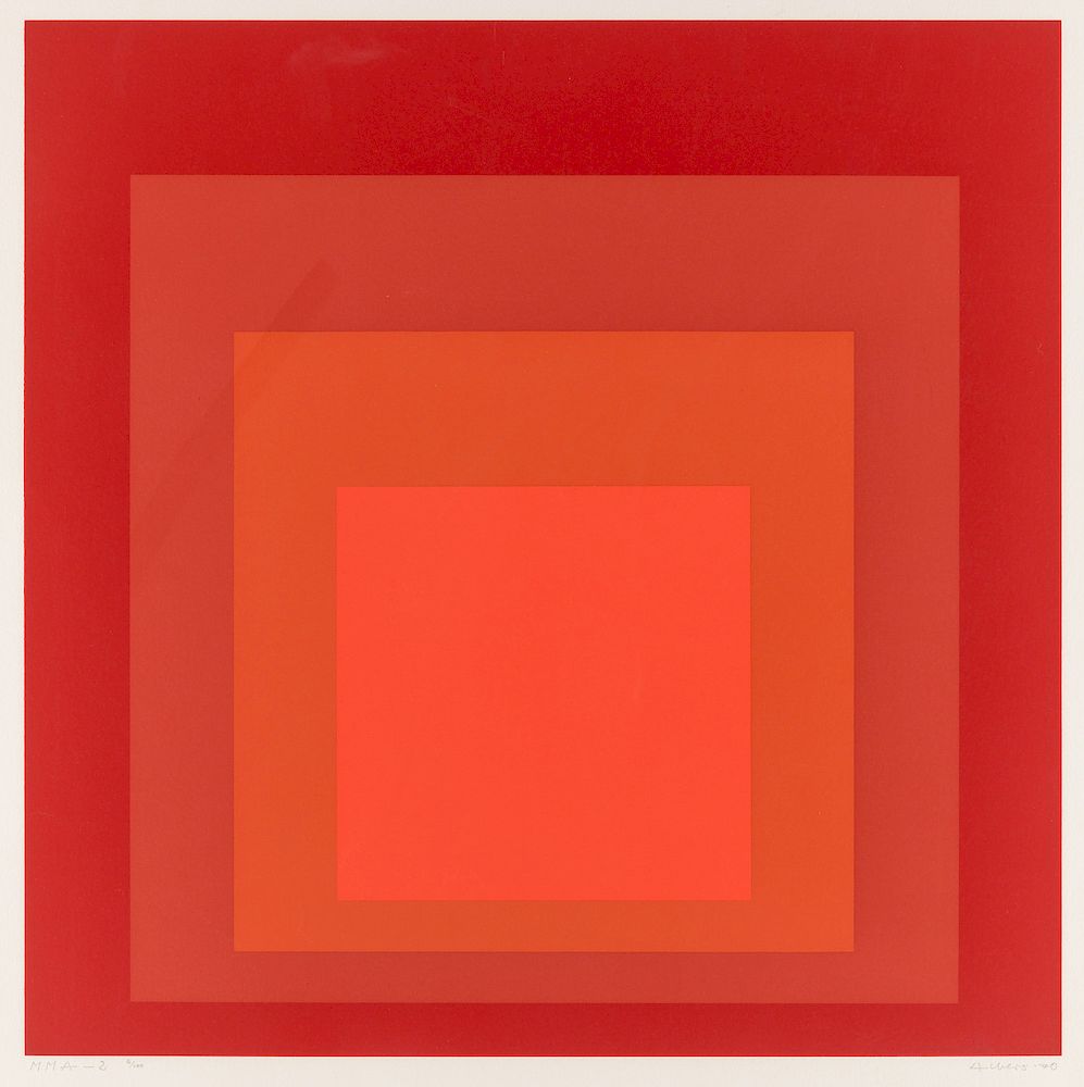 Appraisal: JOSEF ALBERS GERMAN-AMERICAN - JOSEF ALBERS GERMAN-AMERICAN - MMA- screenprint