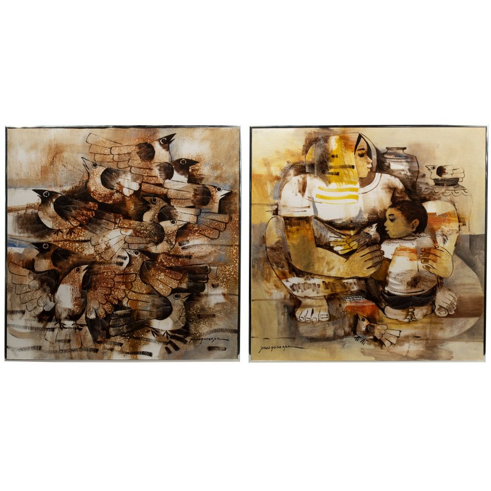 Appraisal: PACO GOROSPE FILIPINO - OILS ON CANVAS undated items including