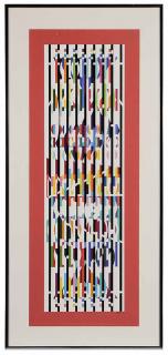 Appraisal: Yaacov Agam Israeli born Untitled from Menorah Series edition signed