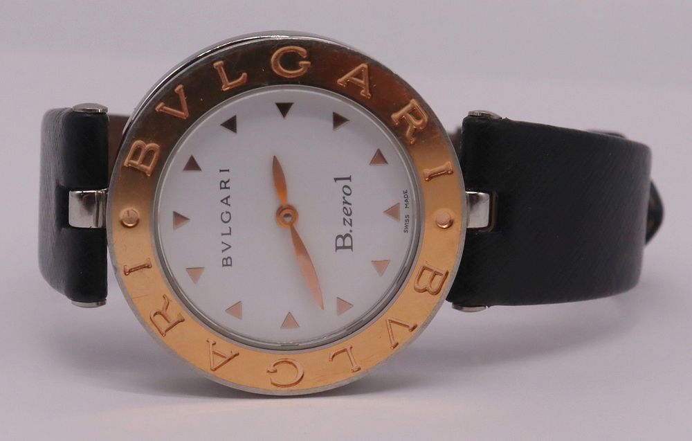 Appraisal: JEWELRY Bvlgari B Zero kt and Stainless Watch Includes a