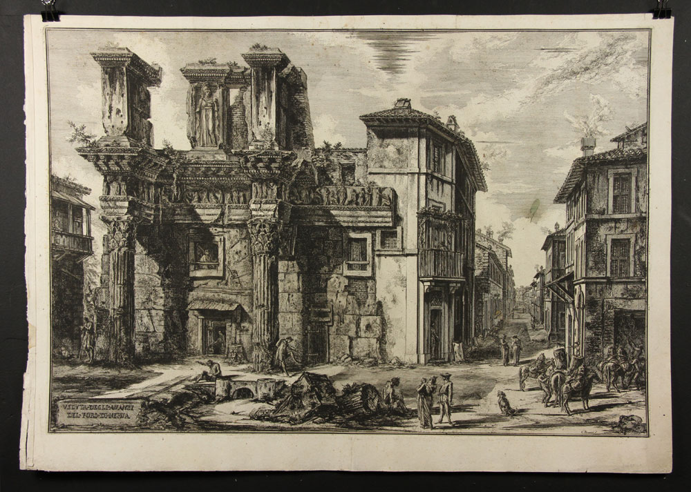 Appraisal: - Piranesi Altra Veduta degli Avanzi del Pronao del Tempio