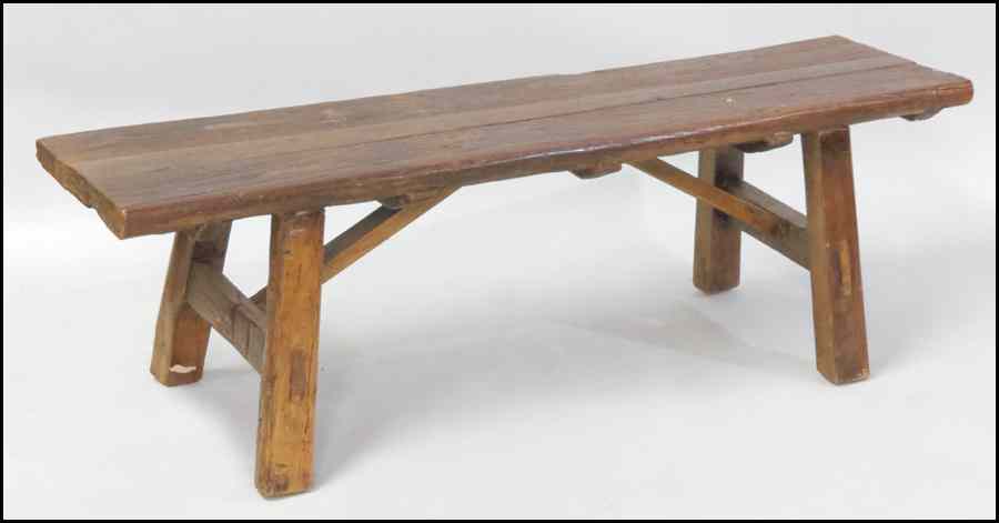 Appraisal: WOOD BENCH H '' W '' D '' Condition No