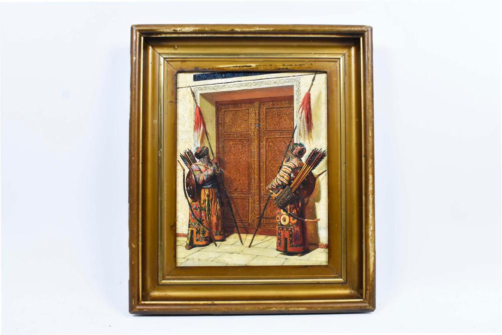 Appraisal: VASILY VERESCHAGIN RUSSIAN - PAINTINGAttributed to Orientalist Doorway with Guards