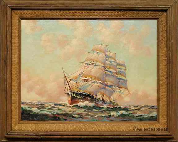 Appraisal: Wheatley George American b oil on artist board painting of