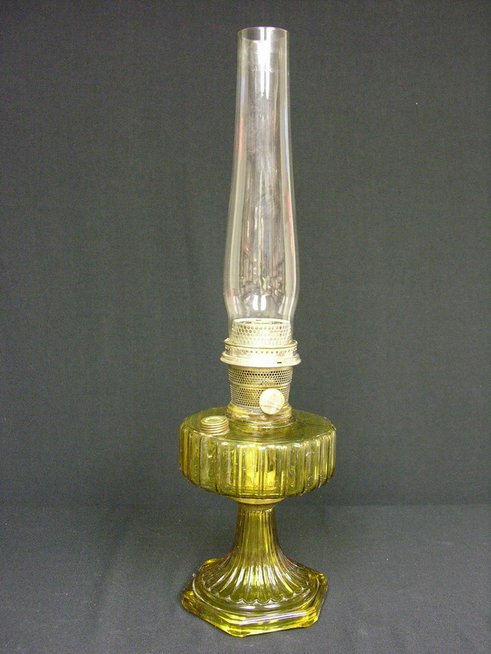 Appraisal: ALADDIN OIL LAMP Amber color Condition All original No damage