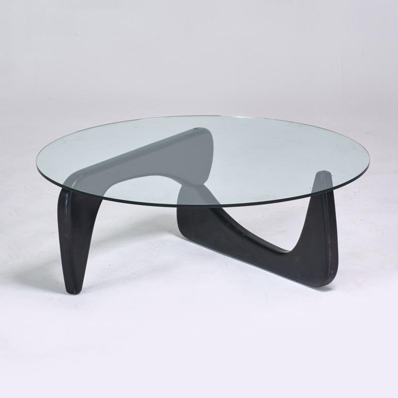 Appraisal: STYLE OF ISAMU NOGUCHI Coffee table s Painted wood glass