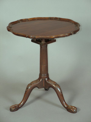 Appraisal: A George III mahogany tripod table late th century the