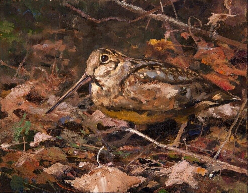 Appraisal: Patience - Woodcock signed l frazier upper left oil on