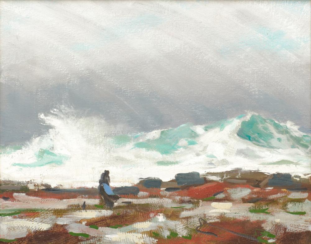 Appraisal: JAY HALL CONNAWAY American - Rain and Sea Maine oil