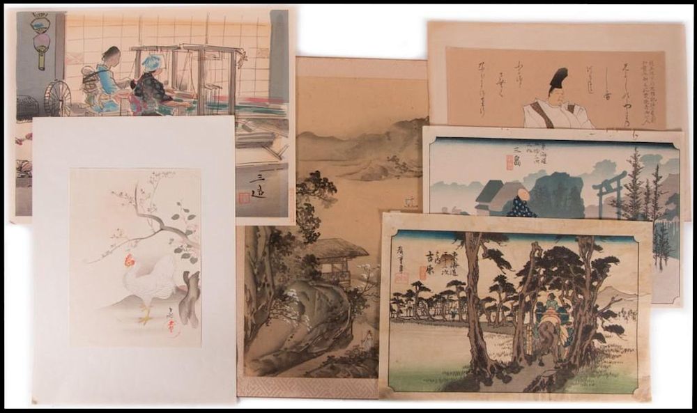 Appraisal: Japanese Prints Artist Miscellaneous artists prints Title Various subjects Date