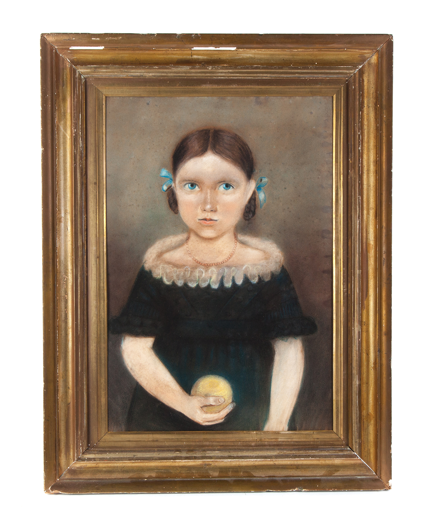 Appraisal: PORTRAIT OF A GIRL AMERICAN SCHOOL ND HALF- TH CENTURY