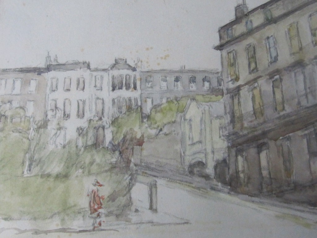 Appraisal: WILLIAM TIMMINS Watercolour 'Park Terrace' x