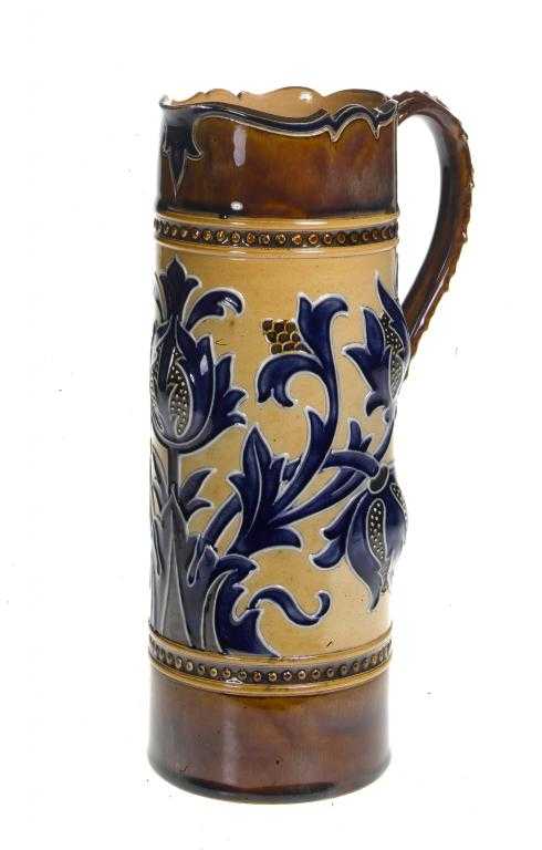 Appraisal: A DOULTON WARE JUG decorated by Mark V Marshall with