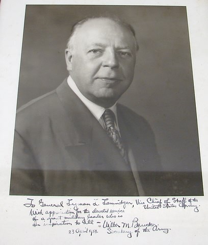 Appraisal: Signed photograph of Wilber M Brucker - - general counsel