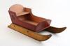 Appraisal: TOY SLEIGH - Late th c Painted Wooden Sleigh in