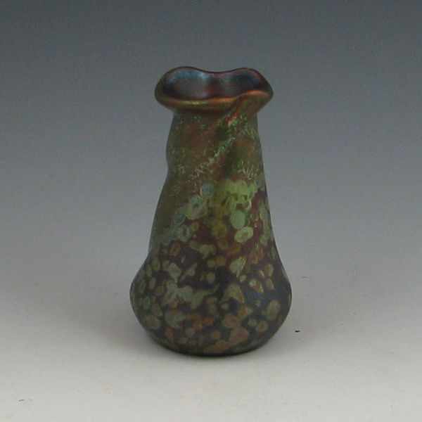 Appraisal: Weller Sicard twist vase with floral decoration Marked Mint tall