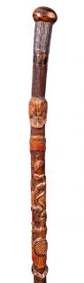 Appraisal: Mexican Folk-Art Cane- Ca - A nice example of this